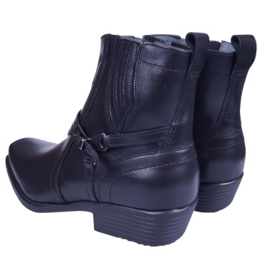 Buty skórzane motocyklowe kowbojki męskie marki Lemi 0680 czarne