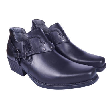 Buty motocyklowe kowbojki męskie marki Lemi 0681 czarne