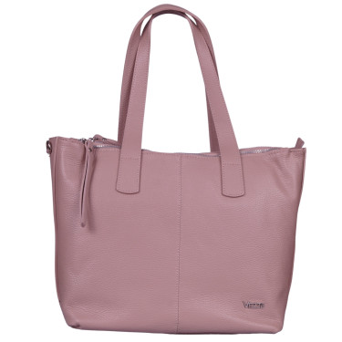 Torebka damska  skóra naturalna VEZZE V046 pudrowy róż