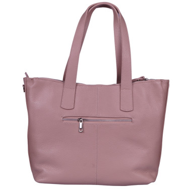 Torebka damska  skóra naturalna VEZZE V046 pudrowy róż