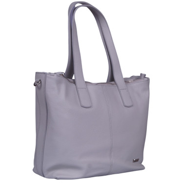 Torebka damska skórzana szara VEZZE V048