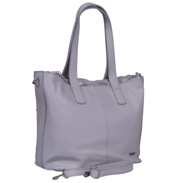 Torebka damska skórzana szara VEZZE V048