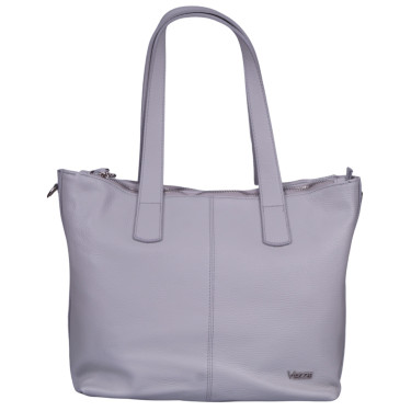 Torebka damska skórzana szara VEZZE V048