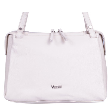 Torebka damska skórzana  VEZZE V049 beżowa