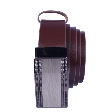 Skórzany pasek męski PASPOL brąz