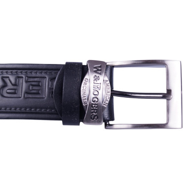 Czarny pasek męski skóra naturalna PASPOL