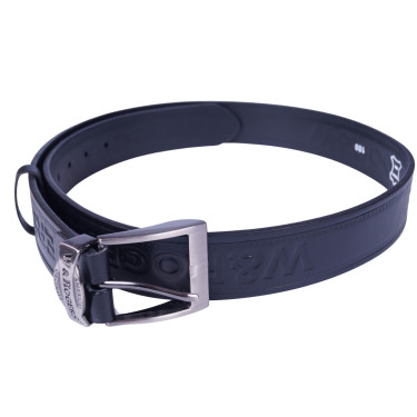 Czarny pasek męski skóra naturalna PASPOL