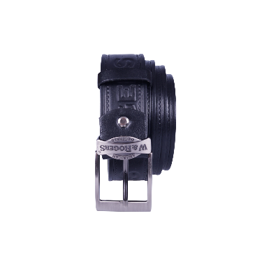 Czarny pasek męski skóra naturalna PASPOL