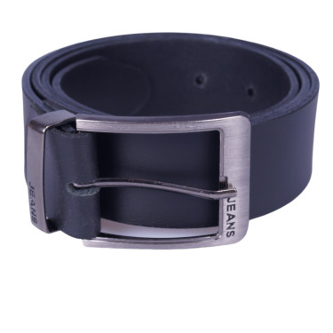 Klasyczny skórzany pasek męski Paspol czarny