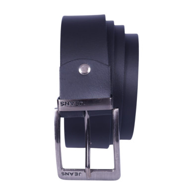 Klasyczny skórzany pasek męski Paspol czarny