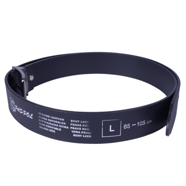 Klasyczny skórzany pasek męski Paspol czarny