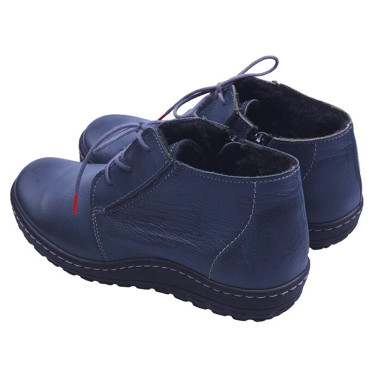 SKÓRZANE TRZEWIKI DAMSKIE GRANAT