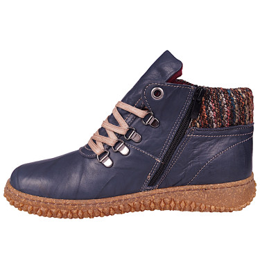 Botki trzewiki damskie jesienne płaskie skórzane marki Loretta