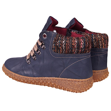 Botki trzewiki damskie jesienne płaskie skórzane marki Loretta