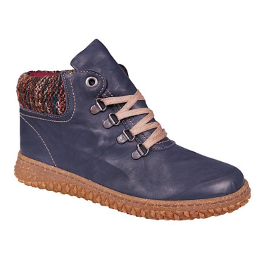 Botki trzewiki damskie jesienne płaskie skórzane marki Loretta