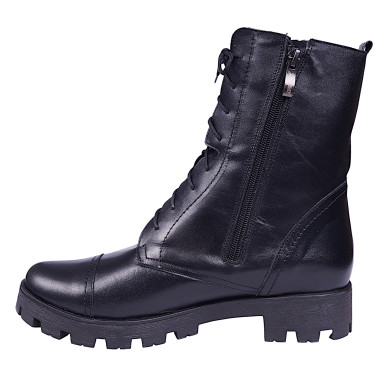 Botki damskie sztyblety skórzane marki Stanley 656 czarne