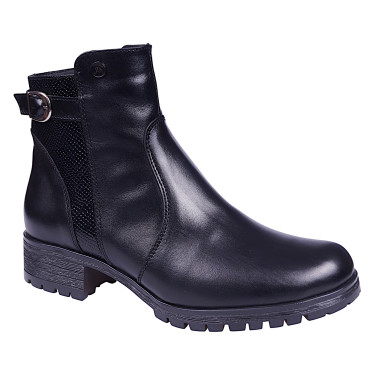 Botki damskie skórzane marki Stanley 687 czarne