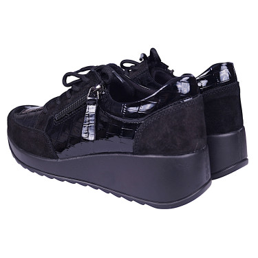 Półbuty damskie skórzane Sokolski GS J22-70 czarne