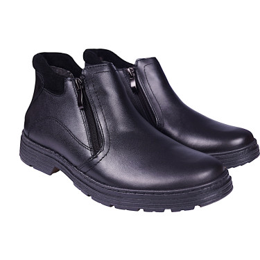 Zimowe buty męskie trzewiki za kostkę  Wielbut Wz-8 czarne