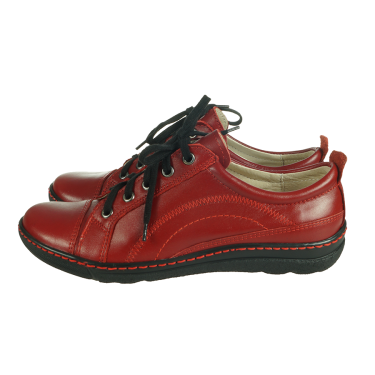 CZERWONE PÓŁBUTY DAMSKIE SKÓRA WYSOCKI 036