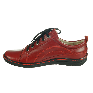 CZERWONE PÓŁBUTY DAMSKIE SKÓRA WYSOCKI 036