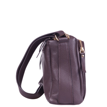 Skórzana torebka marki Vezze w kolorze brązowym - elegancka i praktyczna torebka na co dzień