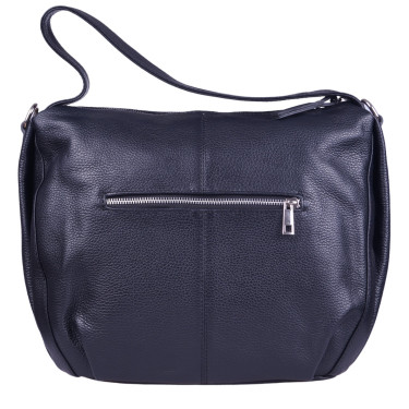 Duża torebka damska skórzana marki VEZZE V052 czarna