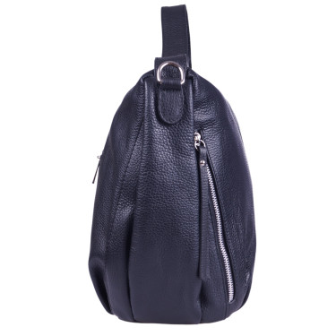 Duża torebka damska skórzana marki VEZZE V052 czarna