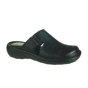 KLAPKI DAMSKIE SKÓRA STELLA 644 CZARNE ZAKRYTE