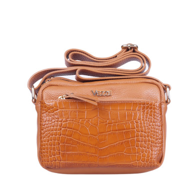 Mała torebka listonoszka VEZZE V027 ruda