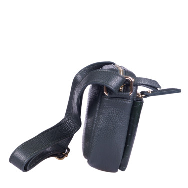 Mała torebka listonoszka VEZZE V027 zielona