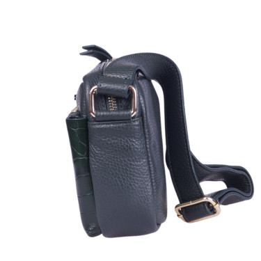 Mała torebka listonoszka VEZZE V027 zielona