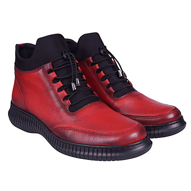 Botki damskie czerwone marki T.Sokolski - model BK Z22-287 RED