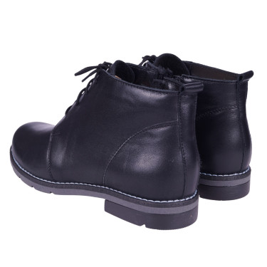 Botki damskie trzewiki skórzane marki WASAK 0354 czarne