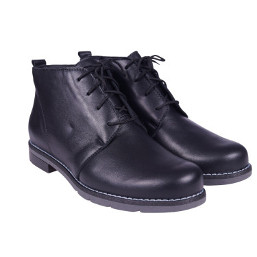 Botki damskie trzewiki skórzane marki WASAK 0354 czarne