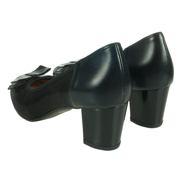 SKÓRZANE CZÓŁENKA DAMSKIE CZARNE PULSO