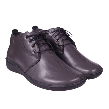 BOTKI DAMSKIE SKÓRZANE WIELBUT K-230 POPIEL