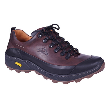 Półbuty męskie skórzane marki  RACE BOOTS 218 brązowe