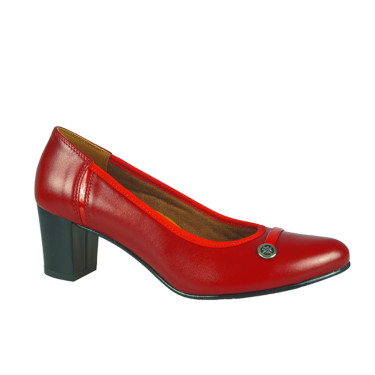 CZÓŁENKA DAMSKIE SKÓRZANE WIELBUT 011 CZERWONE