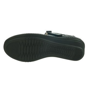 KOMFORTOWE PÓŁBUTY DAMSKIE SKÓRZANE CZARNE