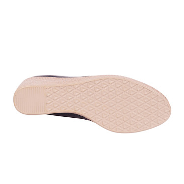 Półbuty damskie skórzane na koturnie FILIPPO DP3521 czarne