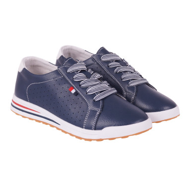 Skórzane półbuty damskie Filippo DP3509/23 NV granatowe