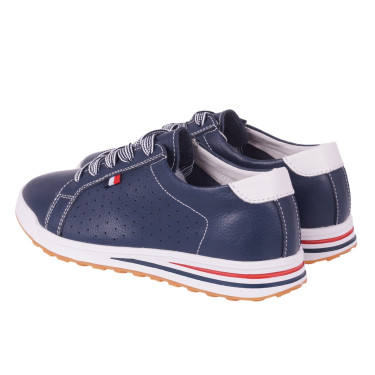 Skórzane półbuty damskie Filippo DP3509/23 NV granatowe