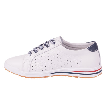 Skórzane półbuty damskie Filippo DP3509/23 białe