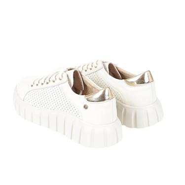 Sneakersy damskie skórzane FILIPPO DP4535/23 BE beżowe