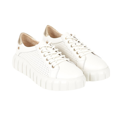 Sneakersy damskie skórzane FILIPPO DP4535/23 BE beżowe