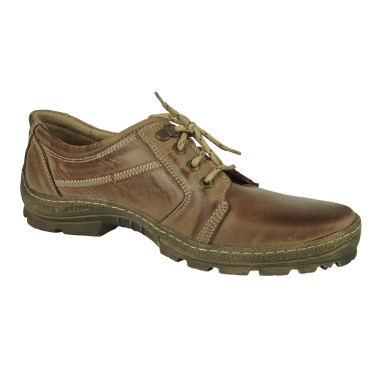 SKÓRZANE PÓŁBUTY MĘSKIE ASKOR BEŻ