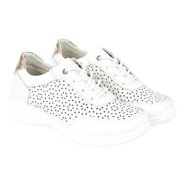 Sneakersy damskie skórzane FILIPPO DP4519/23 białe