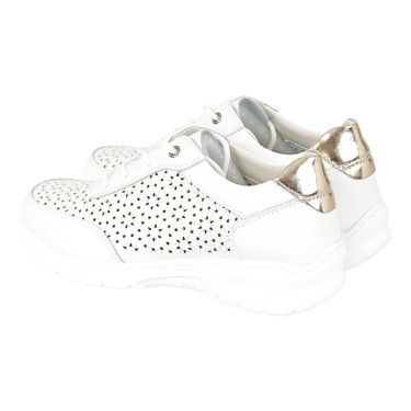 Sneakersy damskie skórzane FILIPPO DP4519/23 białe