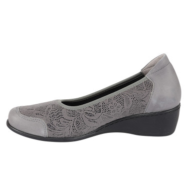 Półbuty damskie skórzane Axel 1753 popiel